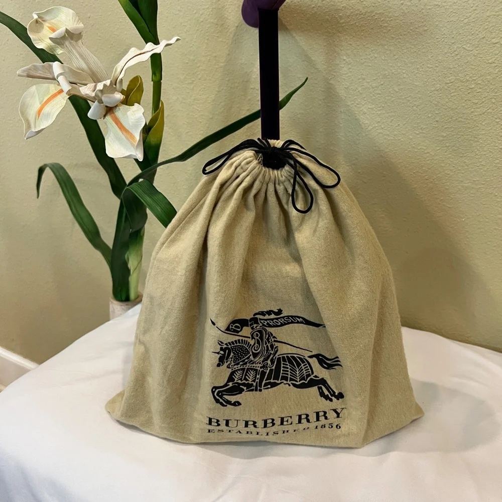 Burberry London Nova Check Coated Canvas Mini Tote Tan Black - Picture 16 of 16